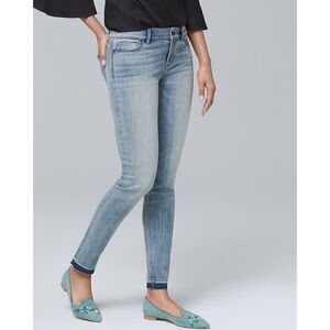 White House Black Market WHBM Released-Hem Skinny
Ankle Jeans, Size 4